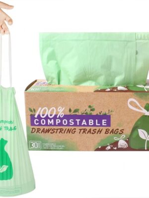biodegradable garbage drawstring plastic bag