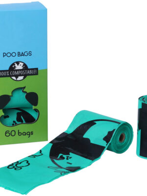 biodegradable flat pet poop bag