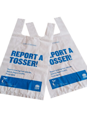 Biodegradable T shirt shopping bag